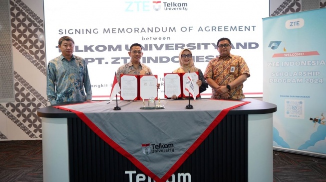 ZTE x Telkom University. [ZTE Indonesia]