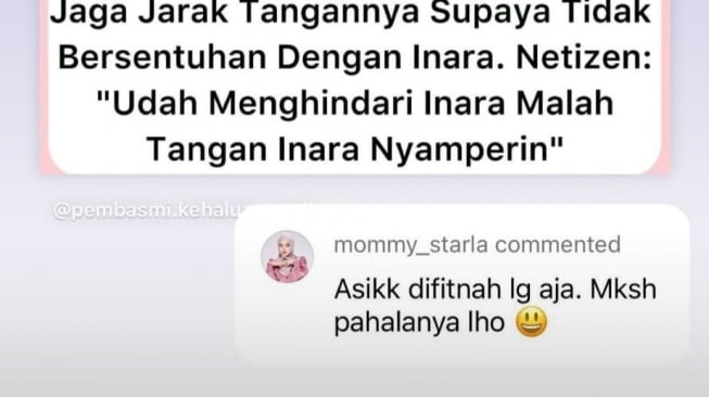 Unggahan Inara Rusli (Instagram/mommy_starla)