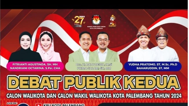 LIVE Malam Ini! Debat Kedua Pilwalko Palembang: Siapa Punya Solusi Pembangunan?