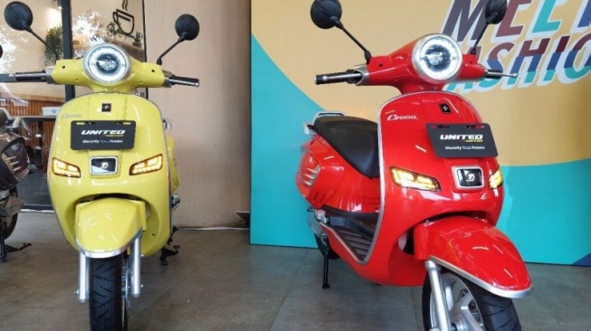 United E-Motor Luncurkan Motor Listrik C2000, Mirip Vespa