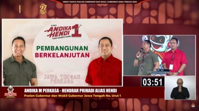 Debat Pilkada Jateng: Andika Perkasa Kolaborasikan Ketahanan Pangan dengan Pelestarian Lingkungan