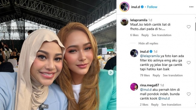 Inul Daratista tanggapi komentar miring warganet soal penampilannya (Instagram/@inul.d)