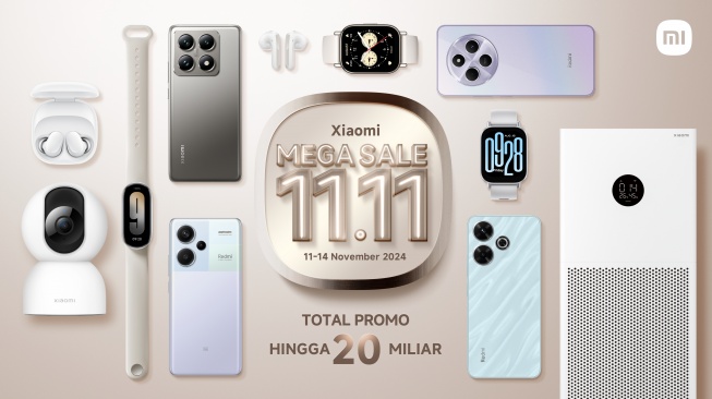 Promo 11.11 HP Xiaomi edisi Harbolnas 11 November 2024. [Xiaomi Indonesia]