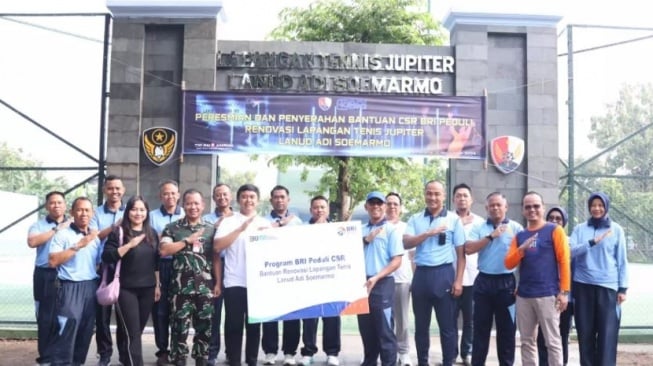 BRI Tingkatkan Fasilitas Olahraga di Lanud Adi Soemarmo, Dukung Kebugaran Prajurit