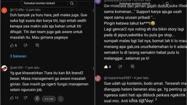 Penggemar Tiara Andini kesal (TikTok/@sadgalaukonten)