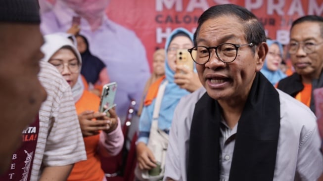 Cagub DKI Jakarta nomor urut 3 Pramono Anung. [Tim Pramono-Rano]