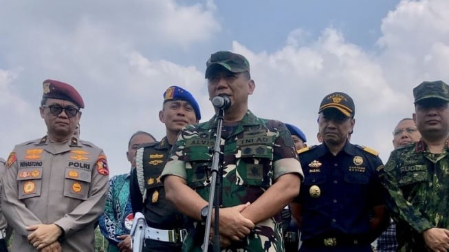 Wakil Inspektur Jenderal (Wairjen) TNI Mayjen TNI Alvis Anwar saat ditemui di Mabes TNI, Cilangkap, Jakarta, Rabu (14/11/2024). (Antara).