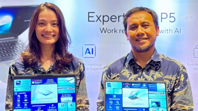 Laptop Asus Expertbook P5 yang akan segera meluncur ke Indonesia. [Asus Indonesia]