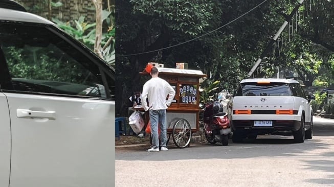 Marteen Paes Beli Bubur Ayam Pakai All New Hyundai Palisade. (Foto: HMID)