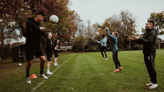 Mees Hilgers Kembali Latihan H-2 Timnas Indonesia vs Arab Saudi (IG Mees Hilgers)