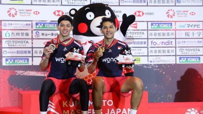 Hajar Pasangan Tuan Rumah, Fajar/Rian Juara Kumamoto Masters 2024