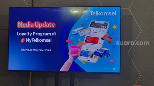 Media Update Loyalty Program di MyTelkomsel di Jakarta, Senin (18/11/2024). [Suara.com/Dythia]