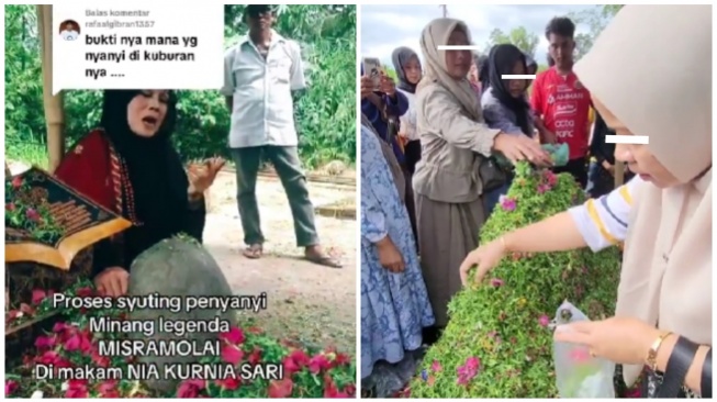 Penyalahgunaan makam Nia Kurnia Sari: untuk syuting video klip dan dijadikan tempat ziarah. (X)