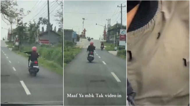 Viral! Pemotor 'Bersenjata' di Gunungkidul Dikira Klitih, Ternyata Musuhnya Ulat Jati