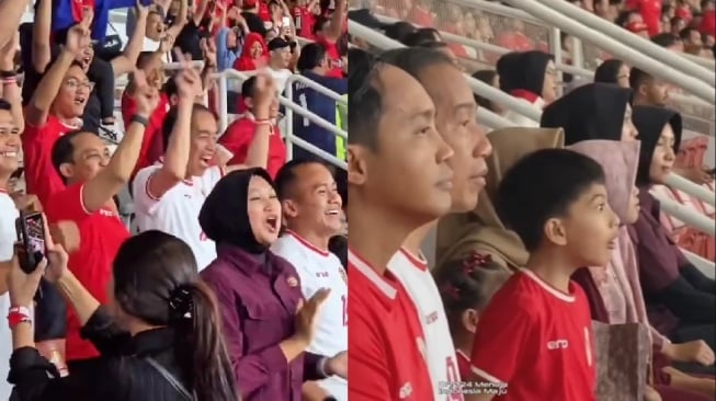 Cucu Presiden dan Anak Wapres, Jersey Jan Ethes Saat Nonton Timnas di GBK Tuai Sorotan