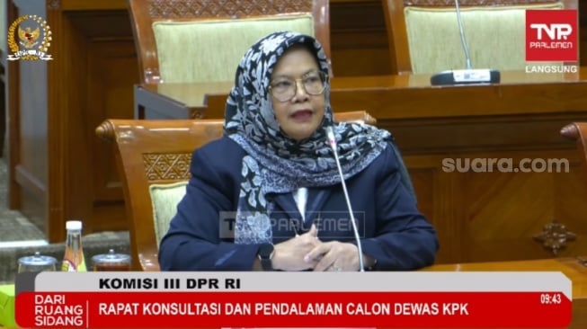 Calon Dewan Pengawas (Dewas) KPK Elly Fariani. (tangkapan layar/Bagaskara)