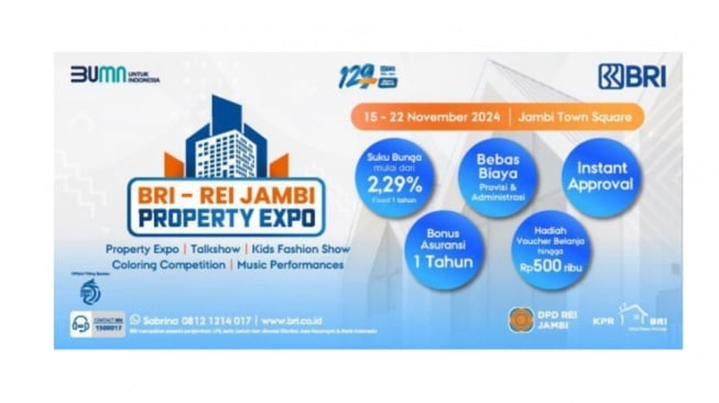 BRI REI Expo Hadir di Jambi, Banyak Promo KPR hingga Aneka Hiburan