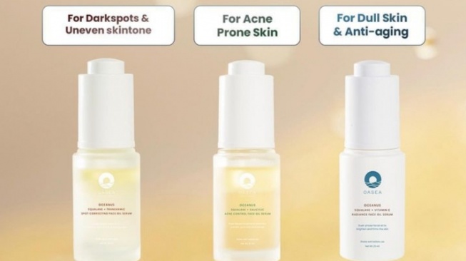 3 Varian Oil Serum dari Oasea, Ampuh Redakan Jerawat dan Pudarkan Dark Spot