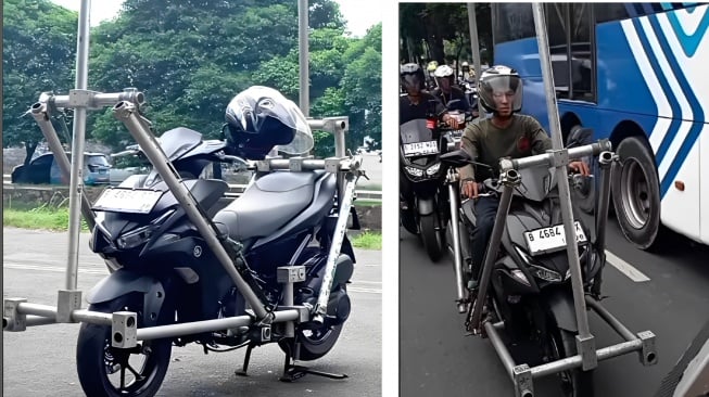 Modifikasi Yamaha Aerox antimainstream (Instagram)