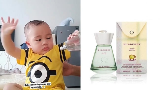 Parfum Rayyanza. [Instagram/@rafathar.rayyanza.ameena]