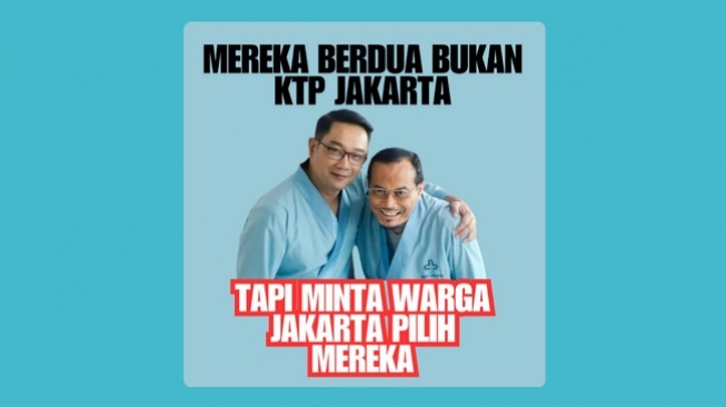 Ridwan Kamil dan Suswono belum punya KTP Jakarta. (x/alisyarief)