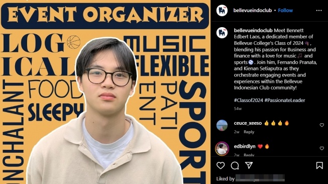 Profil Edbert Laos, Putra Benny Laos yang Kuliah di Amerika Serikat