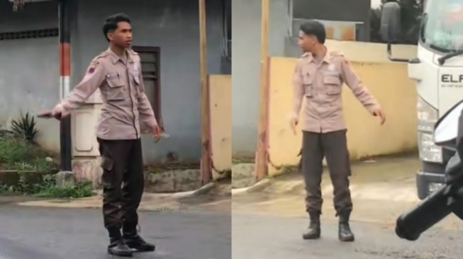 Viral Petugas Keamanan Mirip Marselino Ferdinan, Netizen: Disuruh Cetak Gol Malah Jadi Satpam!