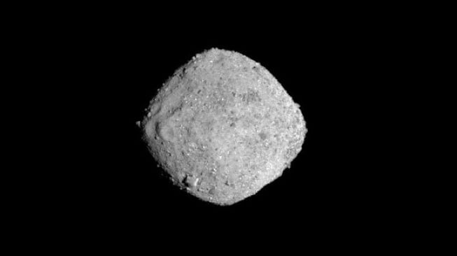 Asteroid Bennu, seperti yang terlihat pada 6 Januari 2019, oleh pesawat luar angkasa OSIRIS-REx milik NASA. (Kredit gambar: NASA/Goddard/Universitas Arizona)