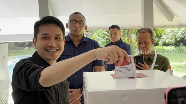 Nyoblos di Ciganjur,  Cawagub Kun Wardana Pede Menang di Jakarta Utara dan Barat