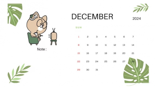 Tanggal 5 Desember Tanggal Merah? Cek Kalender Desember 2024 di Sini!