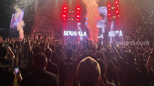 Konser Seringai bertajuk Serigala Militia Selamanya. 