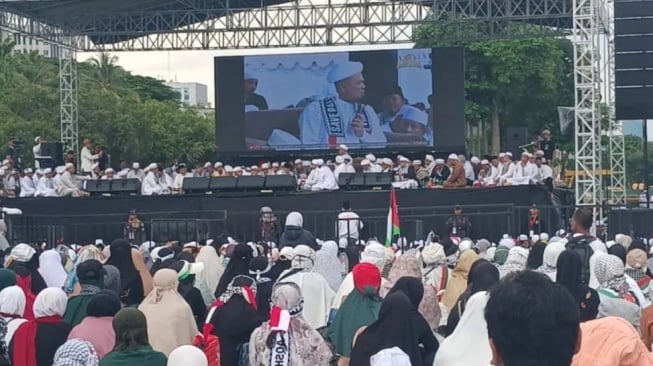 Reuni Akbar PA 212 di Monas: Rizieq Syihab Serukan Jangan Mau Diadu Domba