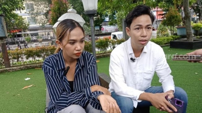 Pendamping korban Andre Saputra dan Ade Latifa Fitri [Suara.com/Buniamin]