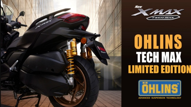 Yamaha XMAX Thailand dengan shockbreaker Ohlins (Yamaha Thailand)