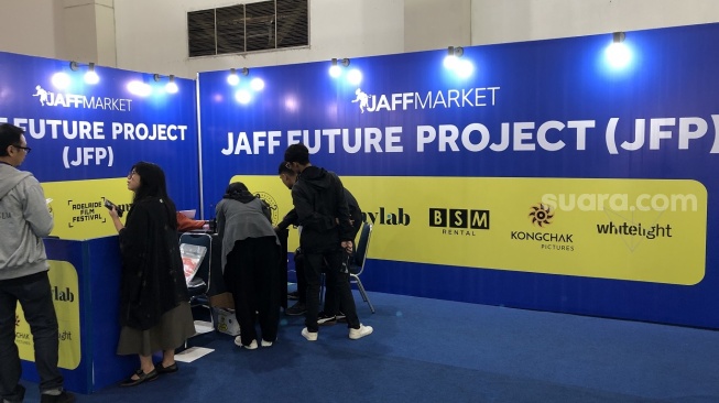 Salah satu program JAFF Future Project (JFP) yang dilakukan BSM Rental untuk sineas yang beruntung mendapat dukungan investasi senilai Rp1 miliar di event JAFF ke-19. [Suarajogja.id/Baktora]