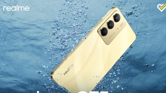 Tampilan ponsel realme C75. (Realme Indonesia)