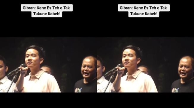 Aksi pesohor borong es teh viral lagi. (TikTok)