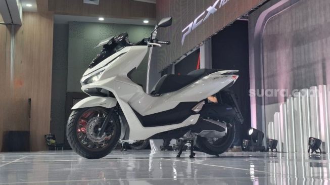 PT Astra Honda Motor (AHM) Merilis New Honda PCX160 Dengan Sejumlah Penyegaran, Jumat (6/12/2024). (Foto: SUARA.com/Manuel Jeghesta)