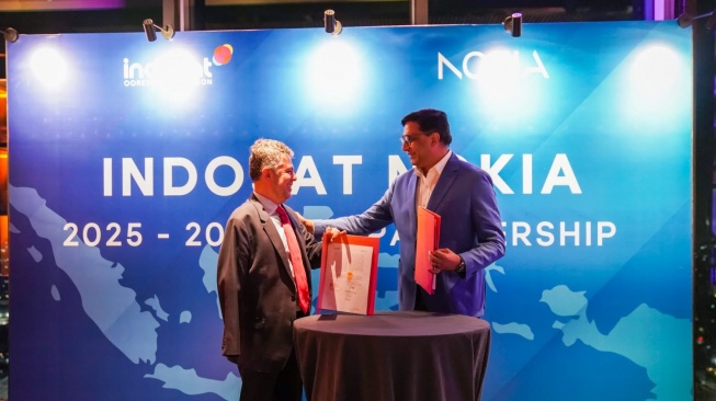 Kolaborasi Indosat x Nokia jangkau jaringan 4G dan 5G lebih luas. [Indosat]