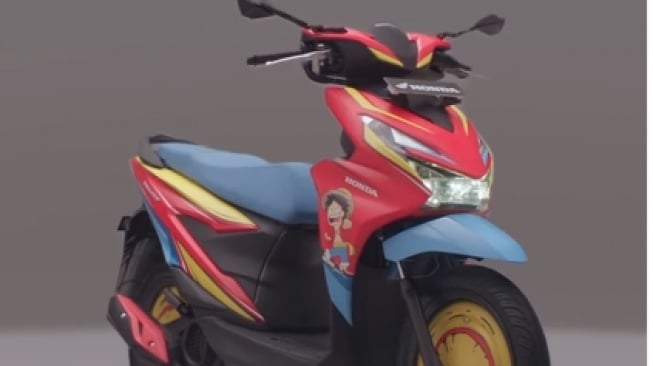 Honda BeAT dengan livery One Piece (Instagram)