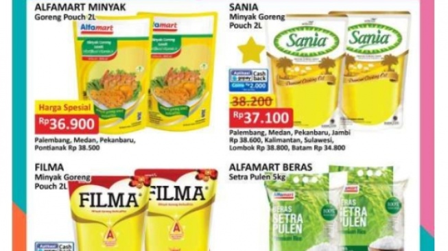 Promo Alfamart Minyak Goreng Hari Ini, Sania dan Filma Harga Miring