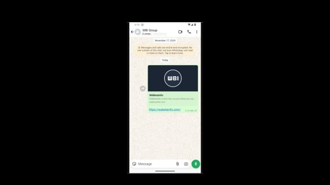 Tampilan jumlah orang yang online di fitur baru WhatsApp. [WABetaInfo]