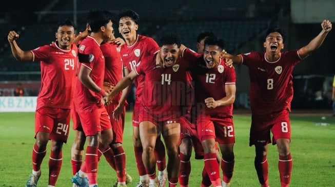 Timnas Indonesia saat menghadapi Myanmar dalam matchday pertama Grup B Piala AFF 2024 di Yangon, Myanmar, Senin (9/12/2024) malam WIB. [Dok. Timnas Indonesia]