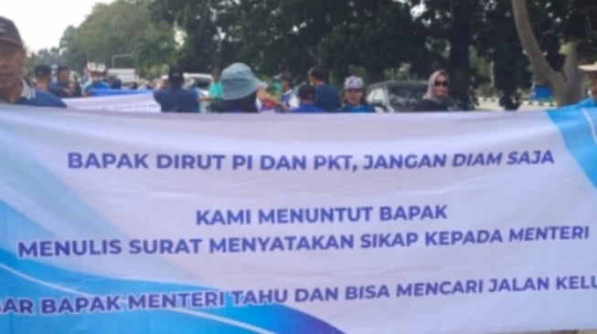 Demo pensiunan PT Pupuk Kaltim (Dok PP PKT)