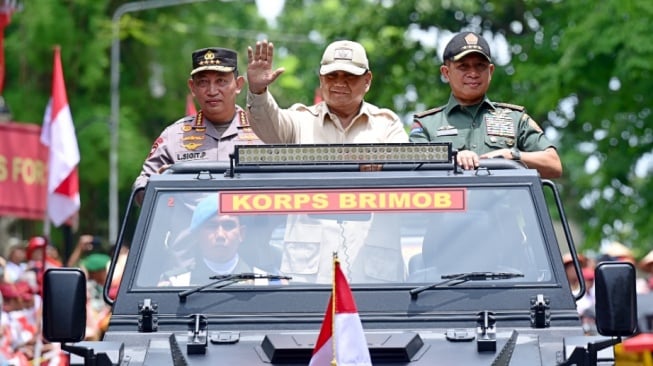 Di Apel Kasatwil Polri, Prabowo Berharap Polisi Makin Profesional dan Berbakti Pada Bangsa