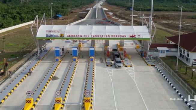 Rampung, Tol Tanjungpura-Pangkalan Brandan Dibuka Gratis saat Nataru