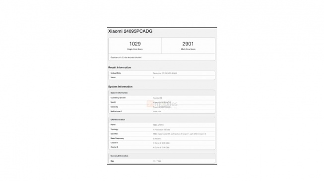 Poco X7 muncul di Geekbench. [91mobiles]
