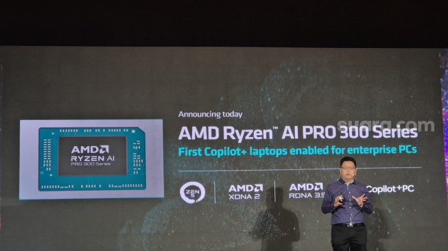 Peluncuran Ryzen AI PRO 300 Series, Jakarta, Kamis (12/12/2024). [Suara.com/Dythia]