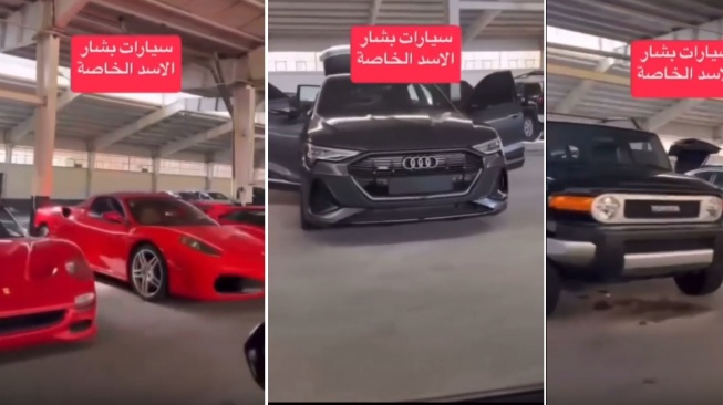 Deretan mobil mewah di Istana Kepresidenan Bashar Al-Assad (Carscoops)