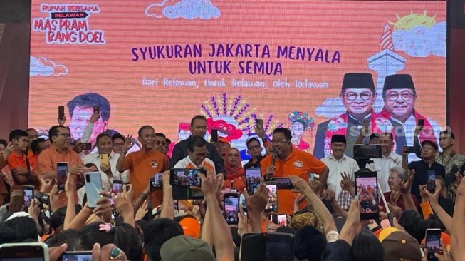 Hadiri Syukuran Kemenangan, Pramono Janji Realisasikan Janji-janji Kampanye pada 100 Hari Kerja